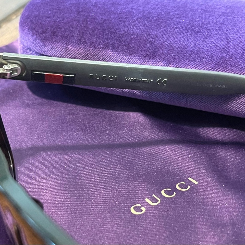 Unisex Gucci GG0008S 003 Havana Tortoise Shell Sunglasses 54-19-150 - Picture 6 of 10